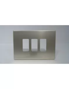 Bticino 503//13x placa mágica 3 plazas oxidable 503//13x